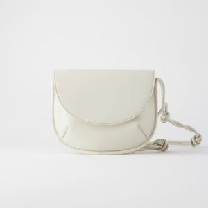 Zara Oval Leather Crossbody Bag